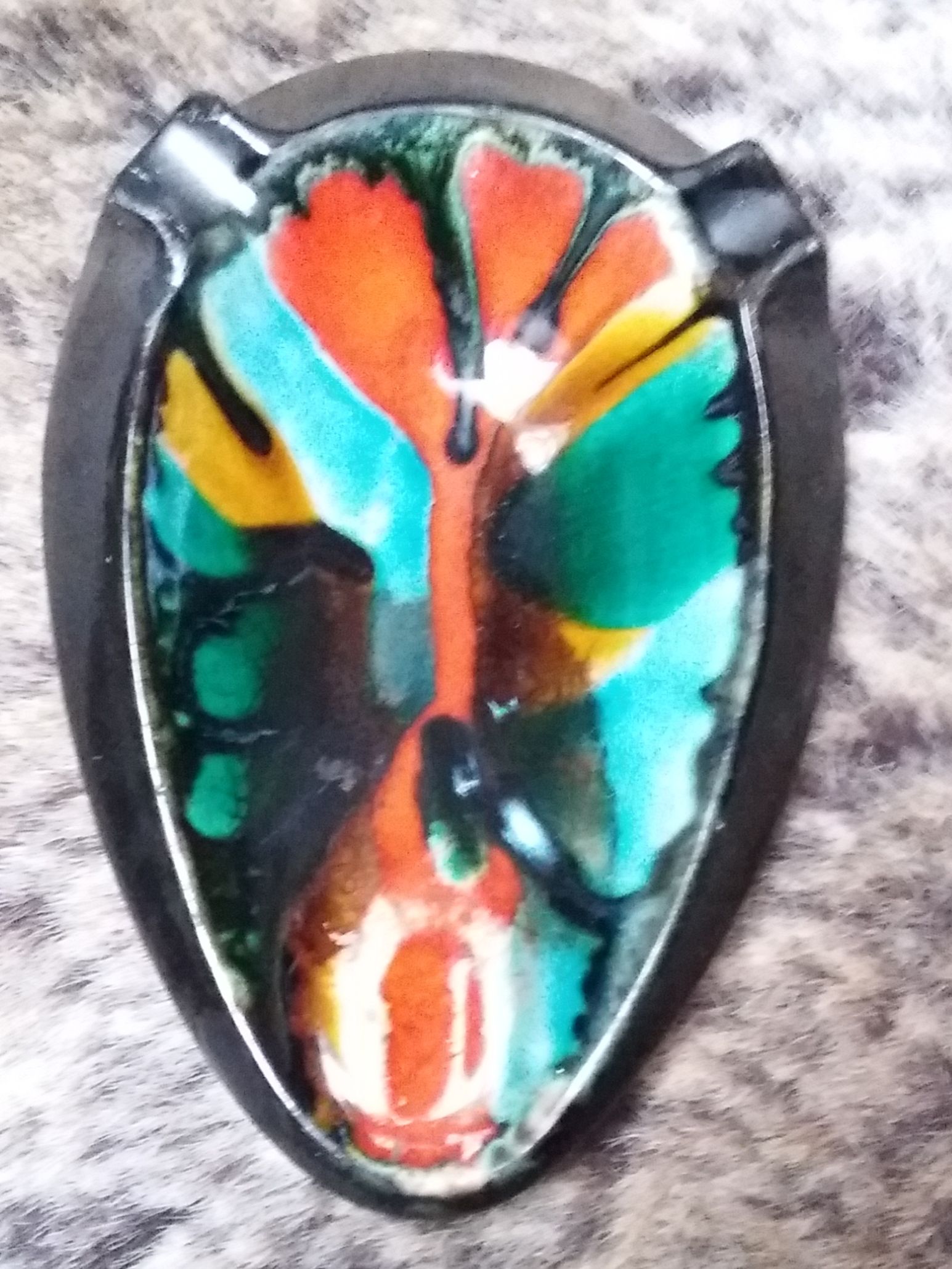 Vallauris Keramiek - Vallauris Keramiek - Fat Lava Asbak Vallauris France verkocht voor € 10!