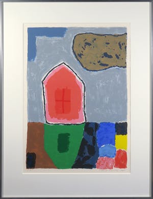 Harrie Gerritz - Zeefdruk, Zonder titel - Ingelijst kopen? Bied vanaf 70!