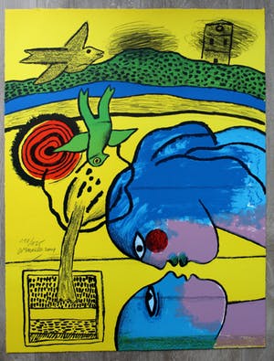 Corneille - zeefdruk: Dialogue Amoureux - 2001 kopen? Bied vanaf 275!