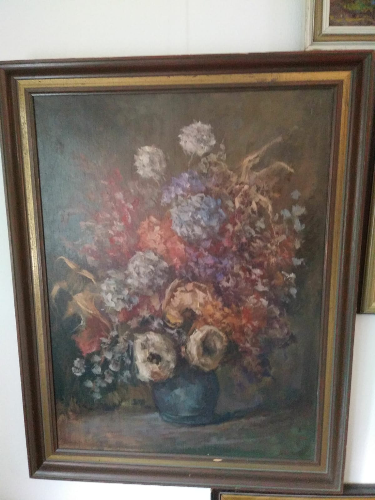 Niet of onleesbaar gesigneerd - Prachtig stilleven van een bos bloemen - sign. FJ kopen? Bied vanaf 1!