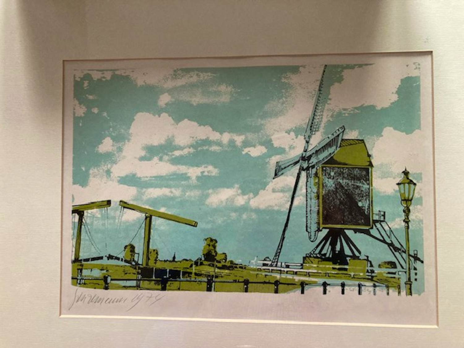 Jurgen Grenzemann - Molen en brug bij ingang haven in Heusden aan de Maas kaufen? Bieten Sie von 75!