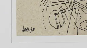 Kedi van der Willigen - Pentekening, Vol van leven kopen? Bied vanaf 1!