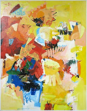 Theo den Boon - Acryl op doek, Z.T. Nr. 699 - Ingelijst (Groot) kopen? Bied vanaf 150!