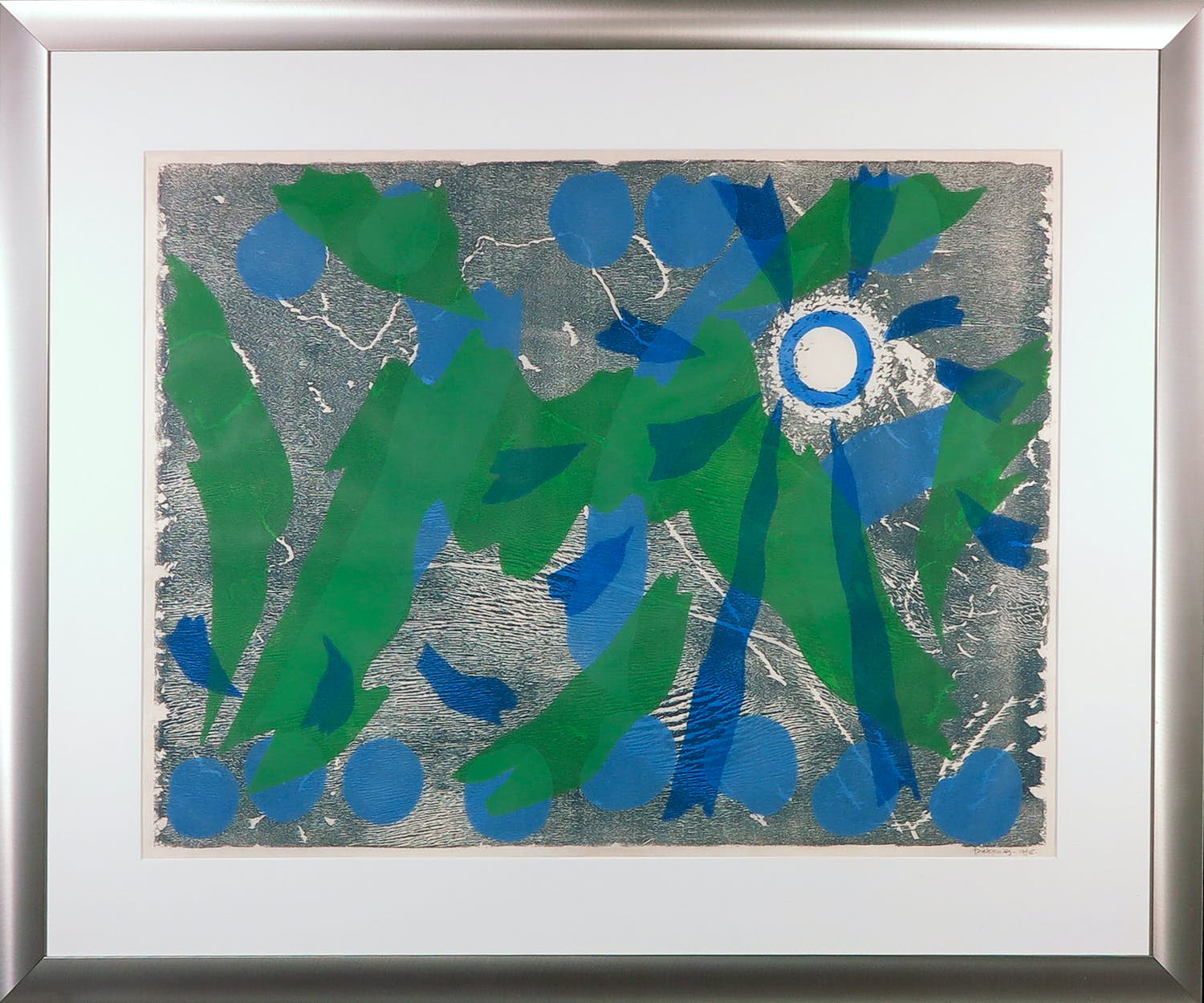 Jef Diederen - Houtsnede, Zonder titel - Ingelijst kopen? Bied vanaf 70!