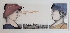 Carla Kleekamp - Gesprek - 3 x kleur etsen in één voorstelling kopen? Bied vanaf 20!