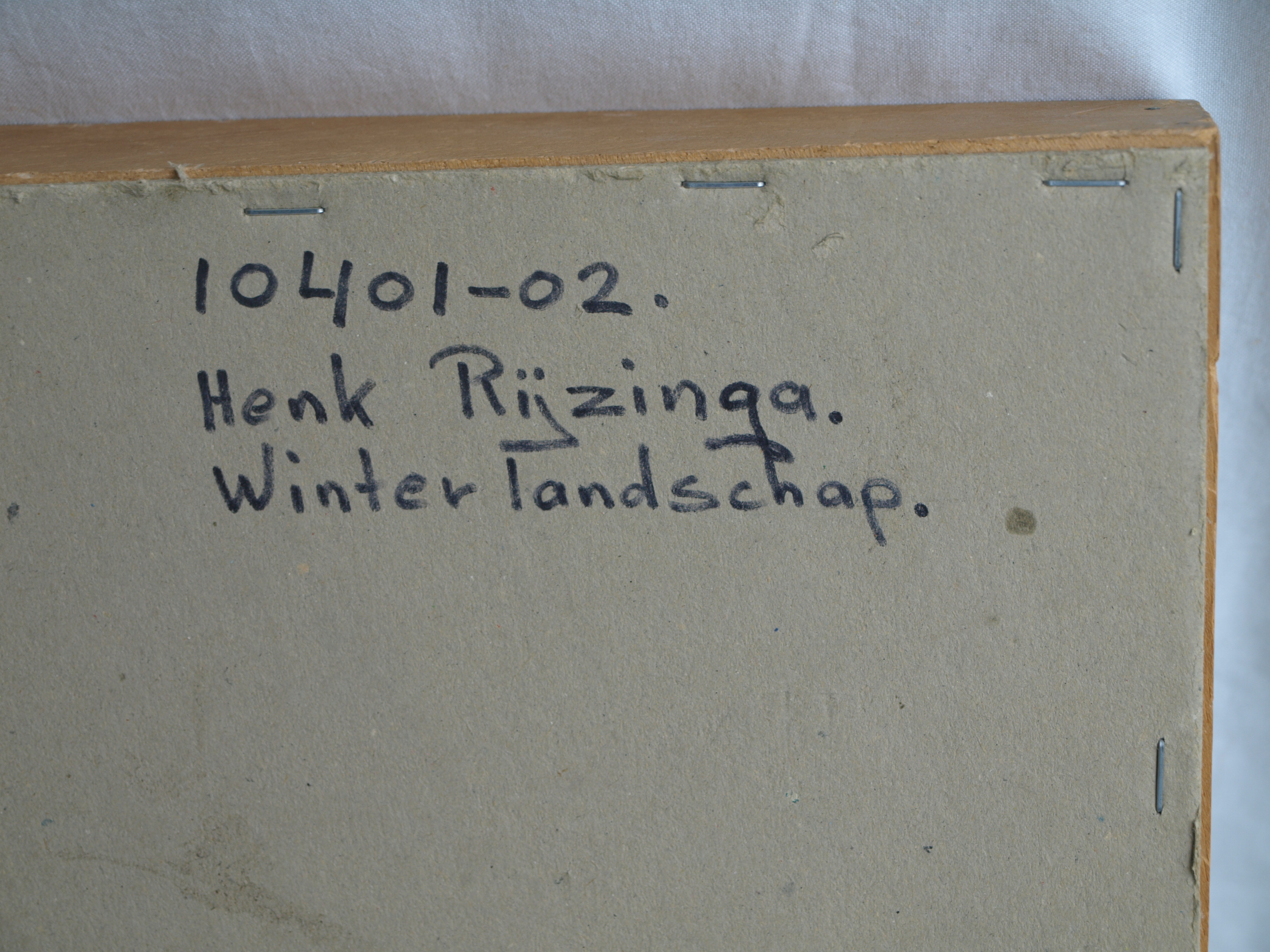 Henk Rijzinga - Aquarel , Winterlandschap – ingelijst – ca 1975  kopen? Bied vanaf 1!