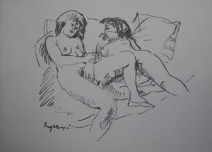 Freek van den Berg - 2 litho's uit de Map Vriendinnen van 1974 kopen? Bied vanaf 20!