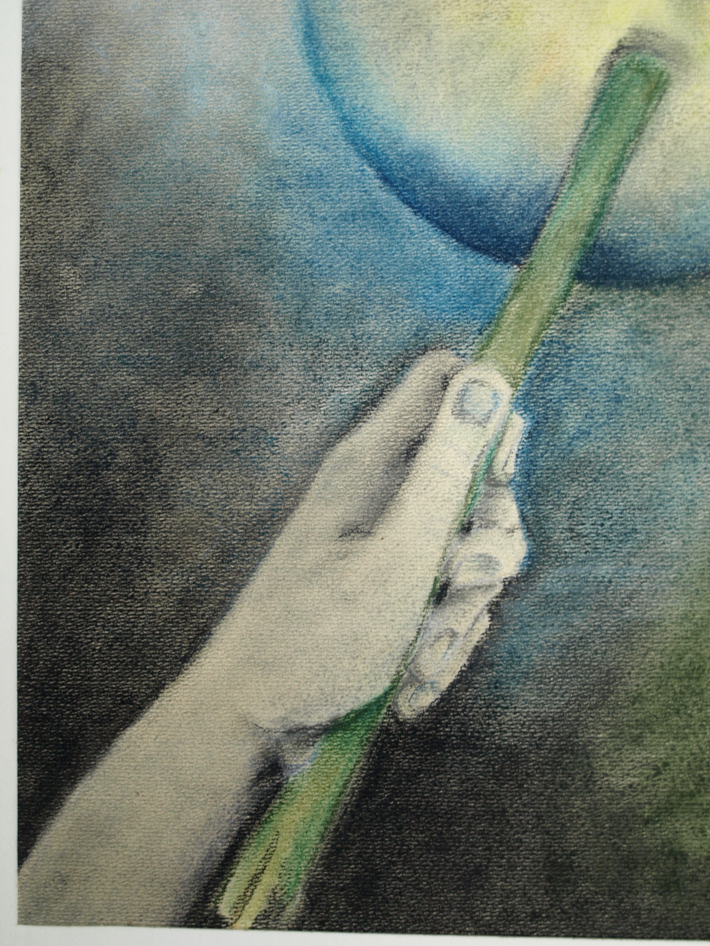 Niet of onleesbaar gesigneerd - Pasteltekening – Emoticon erased - ingelijst  kopen? Bied vanaf 1!