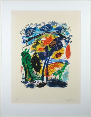 Kees Salentijn - Zeefdruk, Hommage aan Van Gogh - Ingelijst kopen? Bied vanaf 50!