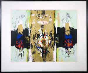 Hans Vanhorck - Litho, Axismundi - Ingelijst (Zeer Groot) verkocht voor € 1!