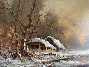 Albert Buikema - Winterlandschap kopen? Bied vanaf 1!