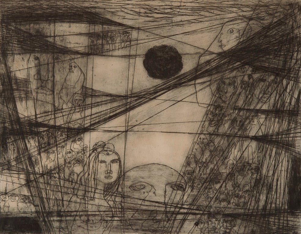 Ria Exel - Het proces aquaduct - Ets en aquatint op papier - oplage 2/20 - gesigneerd r.o. kopen? Bied vanaf 10!