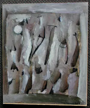 Eugène Brands - Olieverf oppapier: 'Moonlight' - 1958 kopen? Bied vanaf 1000!