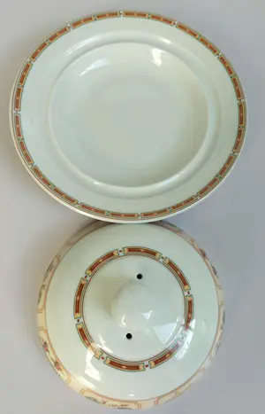 Pillyvuyt - Ronde botervloot/kaasstolp in Art Deco stijl kopen? Bied vanaf 15!