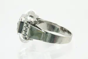 63 - Exclusieve 18Kt goud & diamanten ring - brilliant en achtkant - 0.30ct kopen? Bied vanaf 480!