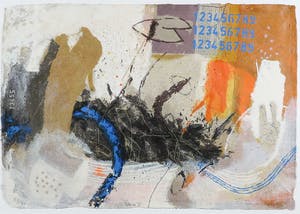 Mohammed Quraish - Zeefdruk, Zonder titel - Ingelijst kopen? Bied vanaf 40!