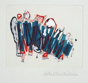 John Chamberlain - Abstracte compositie, aquatint ets kopen? Bied vanaf 300!