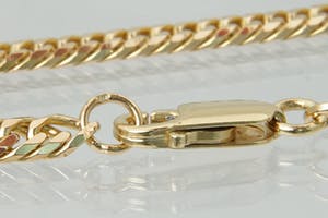 2001- Massief 18 karaats geelgouden "Gourmette" ketting - lang formaat (50cm) kopen? Bied vanaf 920!