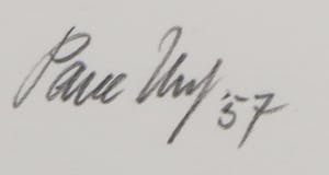 Paul Huf - Kleurenfoto, Reclame voor Philips Televisietoestel - Ingelijst kopen? Bied vanaf 100!