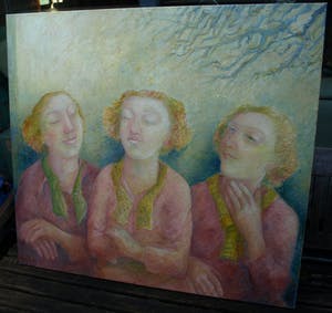 An Beerman - Olieverf op linnen , Zonnen – 100 x 115 cm - 2007 kopen? Bied vanaf 1!