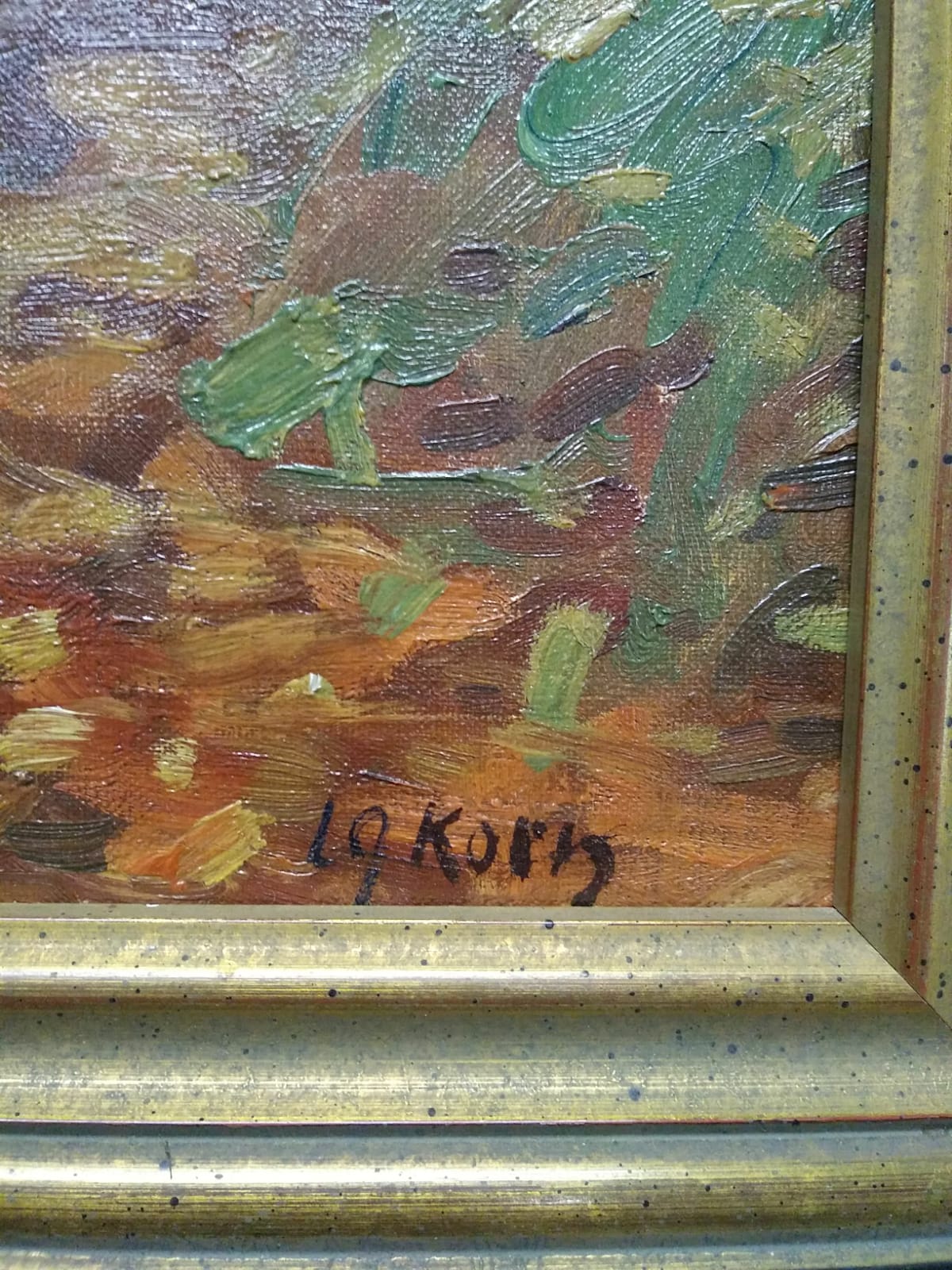 Niet of onleesbaar gesigneerd - Impressionistisch Bospad door onbekende meester kopen? Bied vanaf 1!