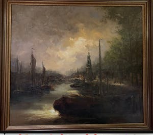 Jan Bevort - Gezicht op Montelbaanstoren Amsterdam kopen? Bied vanaf 100!