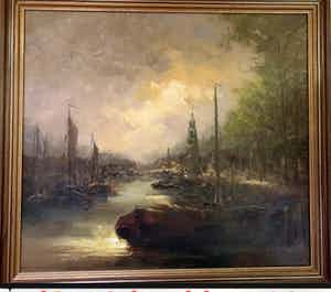 Jan Bevort - Gezicht op Montelbaanstoren Amsterdam verkocht voor € 100!