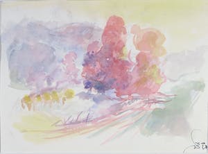 Franscz Witte - Aquarel, Landschap kopen? Bied vanaf 1!