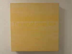 AcheterDelphine Boël - The Art Of Small Talk Acryl op doek met certificaat? Enchérissez de 7000!
