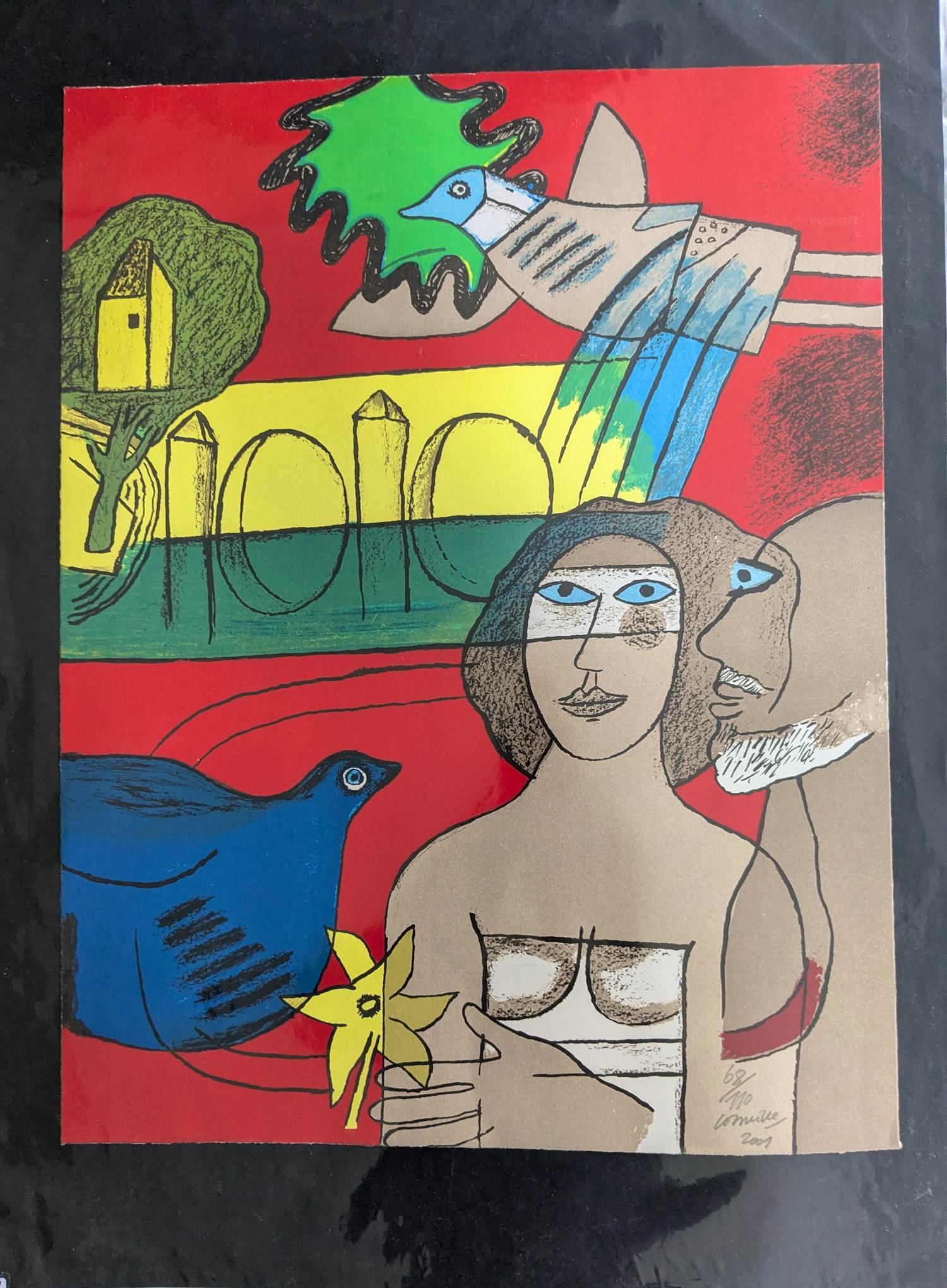Corneille - seltene Lithografie mit Selbstbildnis kopen? Bied vanaf 270!