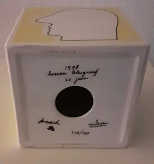 Jan Snoeck - Keramiek kubus gemaakt door Schoonhoven plateel kopen? Bied vanaf 70!