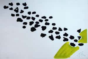 Pierre Tal-Coat - Litho: Black dots verkocht voor € 150!