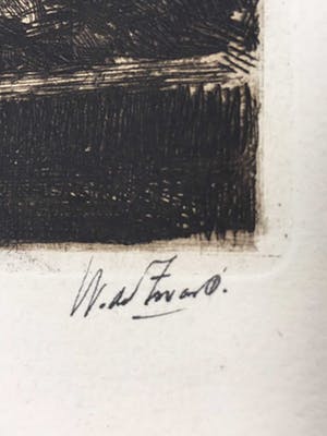 Willem de Zwart - Ets, Zonder titel kopen? Bied vanaf 20!