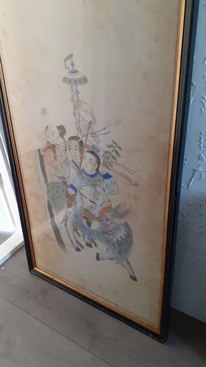 Niet of onleesbaar gesigneerd - Aziatisch schilderij kopen? Bied vanaf 10!