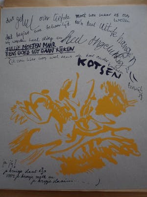 Hans Rietveld - Map met 9 zeefdrukken van Hans Rietveld en teksten van Ruth Bouman kopen? Bied vanaf 15!