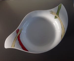 Corry Ammerlaan - Zes porseleinen borden/schaaltjes. kopen? Bied vanaf 22!