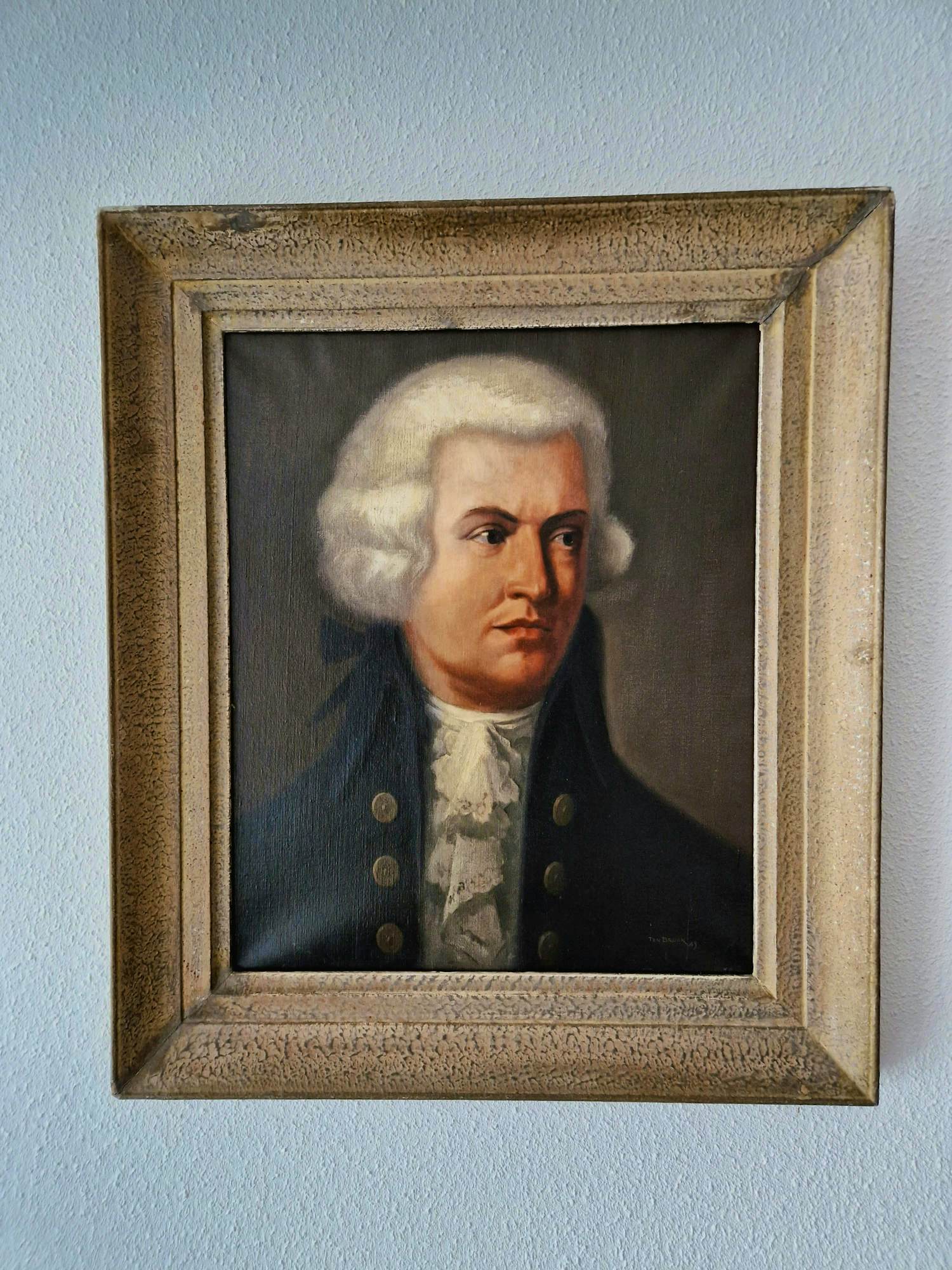 Wim ten Broek - groot 1943 - olieverf portret - Wolfgang Amadeus Mozart - gesigneerd verkocht voor € 150!