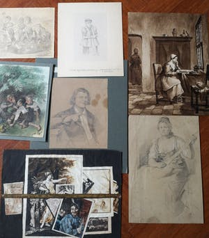 Niet of onleesbaar gesigneerd - Diverse kunstwerken van verschillende kunstenaars (7X) kopen? Bied vanaf 1!