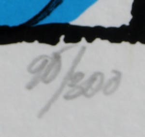 Herman Brood - Ingelijste zeefdruk: Nee niet nu kopen? Bied vanaf 249!