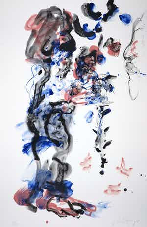 Ger Lataster - Litho, Hermine in de tuin (Groot) verkocht voor € 80!