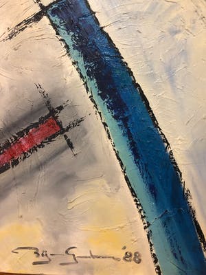 Gerard Bijnens - Abstract werk kopen? Bied vanaf 50!