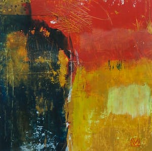 Wilma de Rosa Spierings - Acryl op papier, Drie-luik - Ingelijst kopen? Bied vanaf 60!