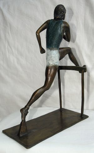 Brons (Onbekend) - Beeld , De Hordenloopster – gesigneerd “A.C.” kopen? Bied vanaf 10!