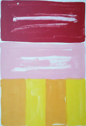Adine Engelman - Geometrisch abstracte compositie, ongesigneerde monotype kaufen? Bieten Sie von 50!