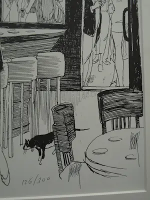 Peter van Straaten - Zeefdruk – ‘Café De Tevreden Roker’ kopen? Bied vanaf 50!