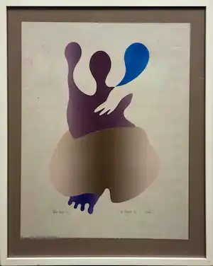 Wim Koster - sjabloondruk - De Liefde 10/40 - INGELIJST - 184B verkauft für € 50!
