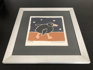 Hans Innemee - Zeefdruk. Titel, "Duck". kopen? Bied vanaf 40!