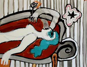 Corneille - le divan fleuri - 1975 verkocht voor € 275!