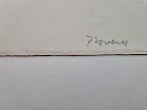 Metten Koornstra - 1964 - karakteristieke & grote Litho "landschap met dorp Provence" gesigneerd kopen? Bied vanaf 1!