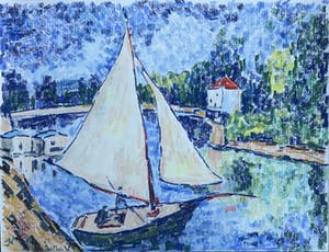 Jan Willem Versteeg - La voile blanche a Bougival kopen? Bied vanaf 1!